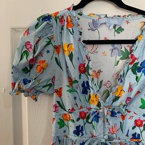 Puff Sleeve Floral Hill House Dress